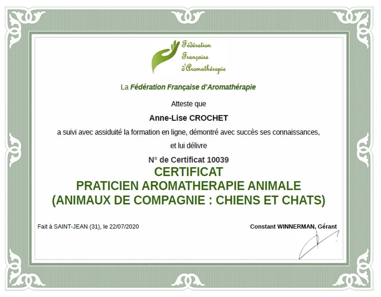 L'aromathérapie pour les animaux